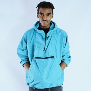 Original L.L. Bean Teal 3/4 ZIP Pull-Over Size XL